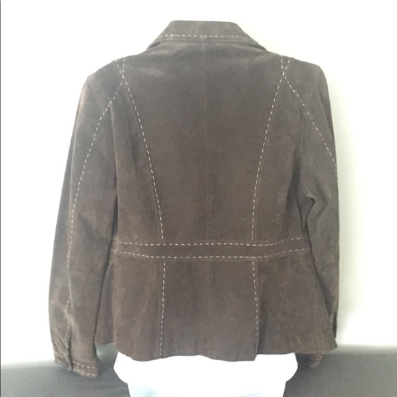 Madison Suede (100% Leather) Brown Jacket, Size 12 - Picture 2 of 7